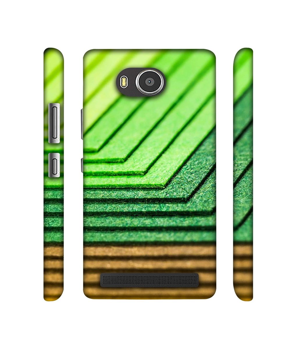 Amazon Brand - Solimo Designer Green Shad Texture 3D Printed Hard Back Case Mobile Cover for Lenovo A7700