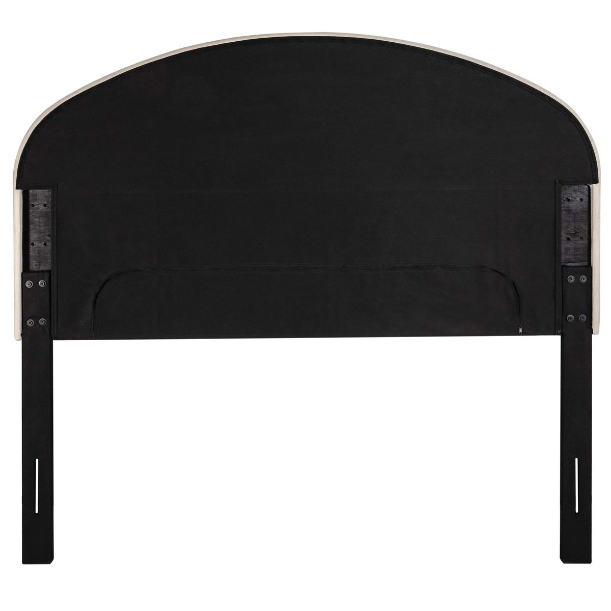 Amazon Brand – Rivet Curved Upholstered Headboard, Queen, 60"W, Beige