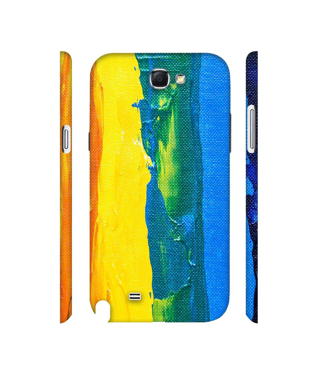 Amazon Brand - Solimo Designer Multicolor Line Color On Canvas 3D Printed Hard Back Case Mobile Cover for Samsung Galaxy Note 2 N7100