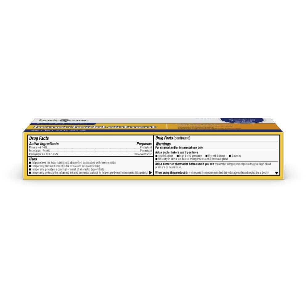 Basic Care Hemorrhoidal Ointment, 2 Oz