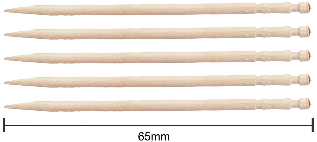 Amazon Brand - Solimo Wooden Toothpicks - 250 Sticks (Pack of 2)