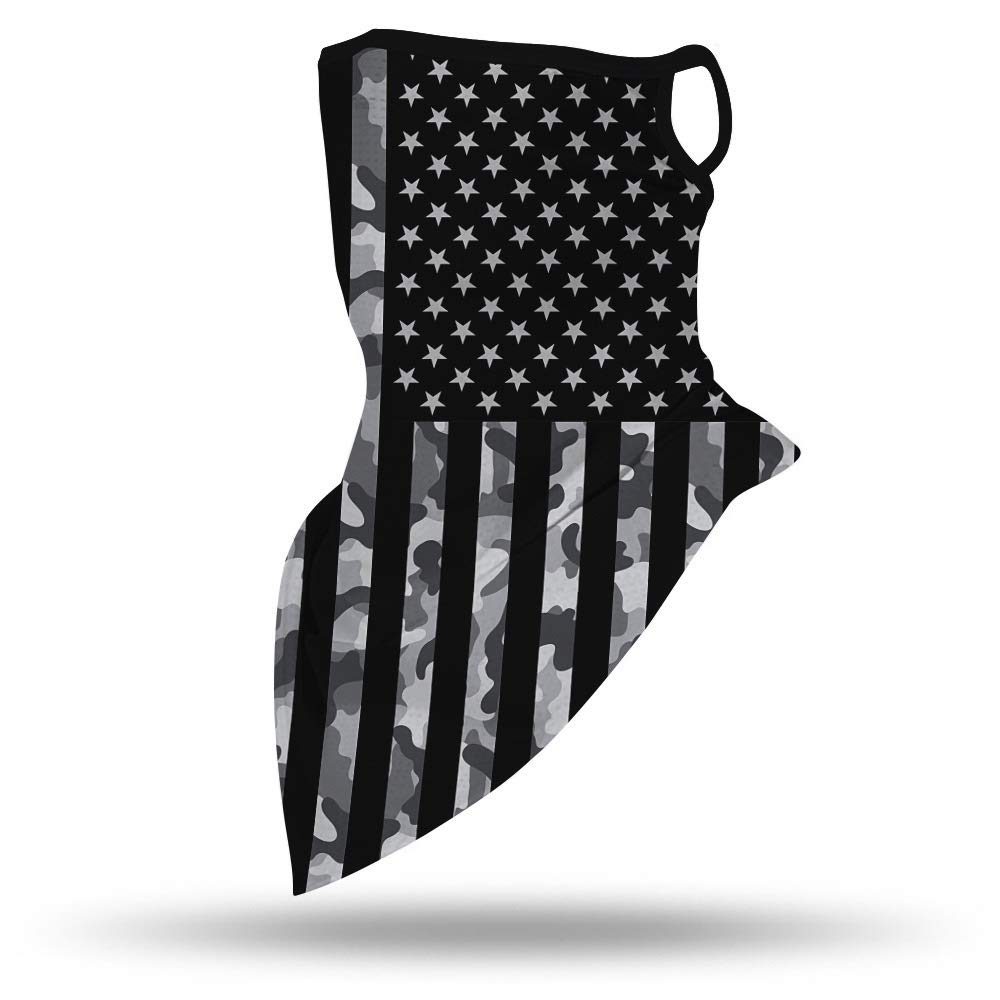 Taloyone Face Mask Bandanas Neck Gaiter Ear Loops Face Balaclava Non Slip Light Cool Breathable for Sun Wind Dust Bandana Men Women Neck Gaiter Mask Protection Headwear Headband, Pattern 3
