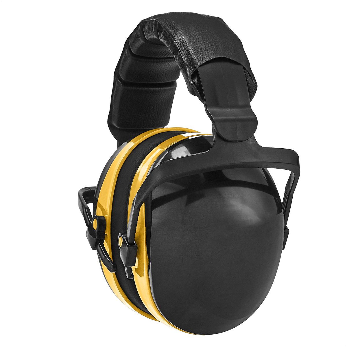 AmazonBasics Noise-Reduction Safety Earmuffs Ear Protection, Black and Yellow