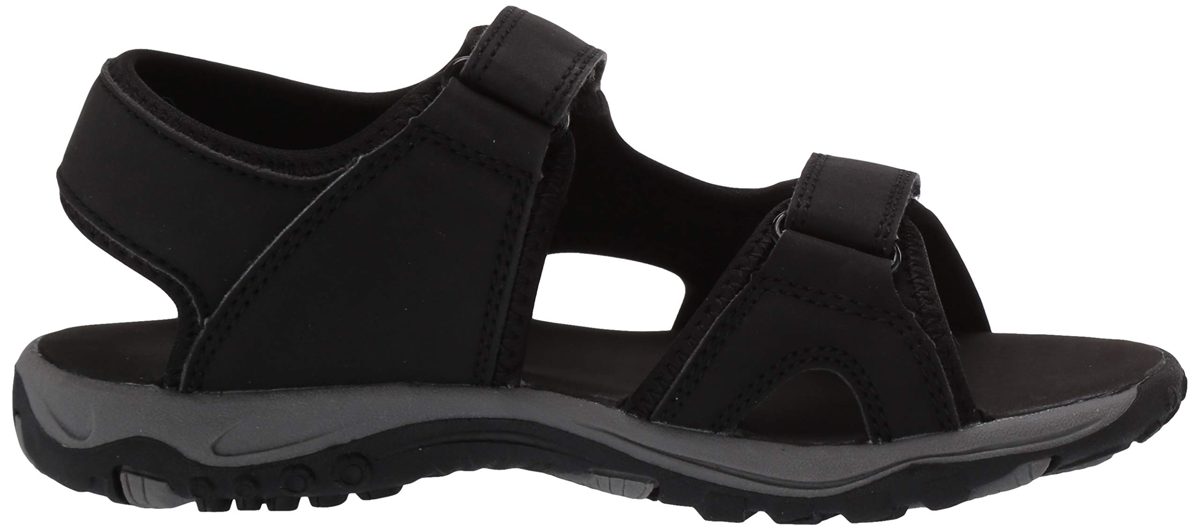 Amazon Essentials Eden Sandal, Black, 6 Toddler