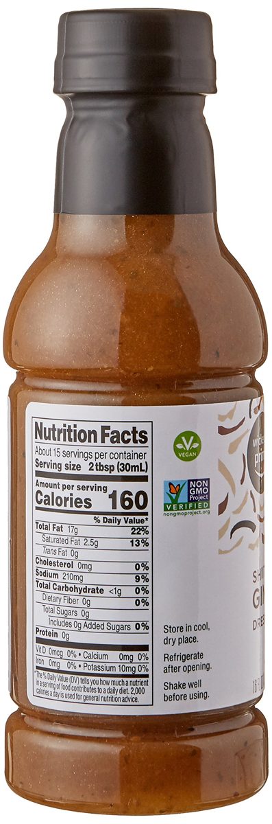 Wickedly Prime Organic Dressing, Shiitake Sesame Ginger, 16 Ounce