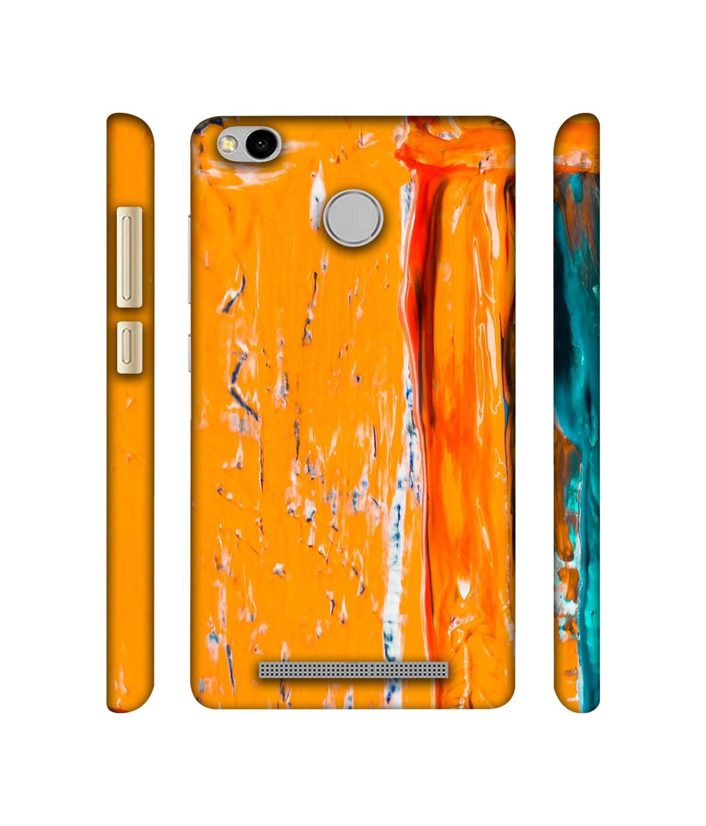 Amazon Brand - Solimo Designer Gold Yellow Paint 3D Printed Hard Back Case Mobile Cover for Xiaomi Redmi 3S Prime