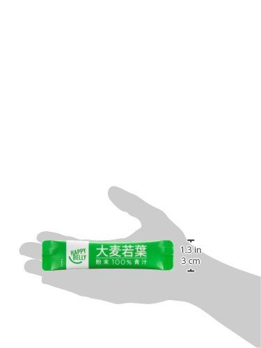 [Amazon Brand] Happy Belly Domestic Barley Young Leaf Powder 100% Blue Juice, 3gx80 Bags