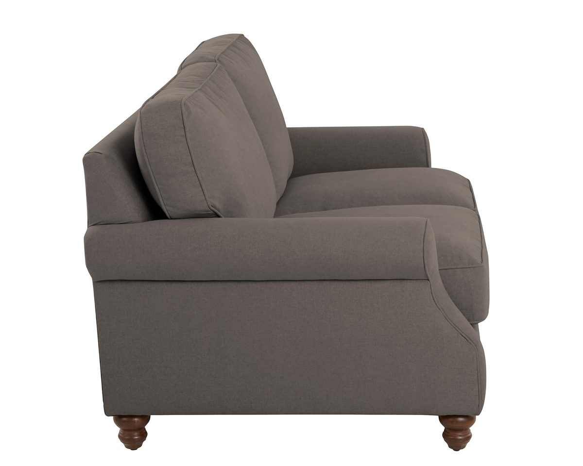 Amazon Brand – Stone & Beam Charles Classic Oversized Upholstered Loveseat, 63"W, Stone