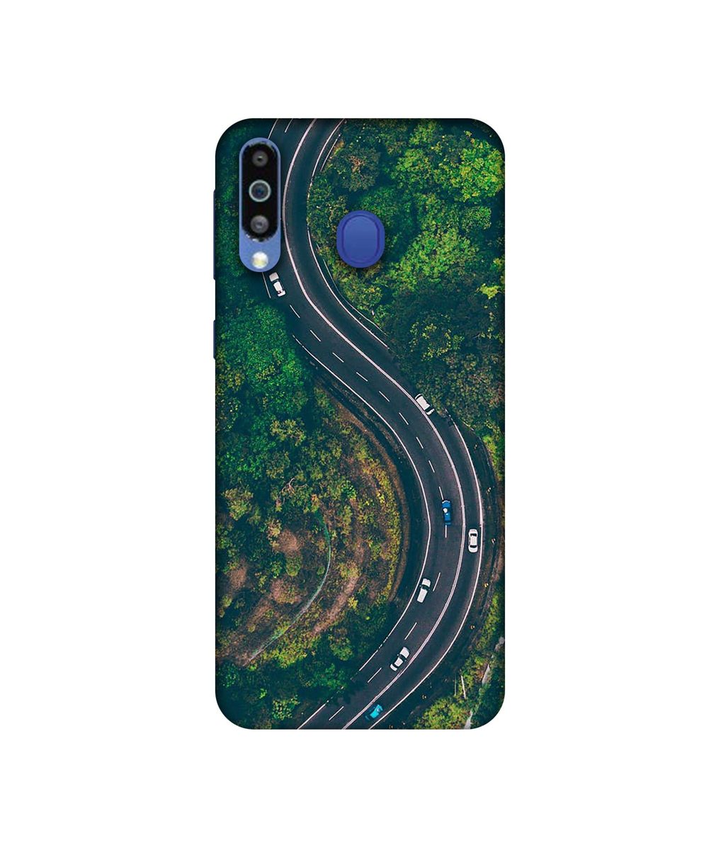 Amazon Brand - Solimo Designer Racing Track 3D Printed Hard Back Case Mobile Cover for Samsung Galaxy M21
