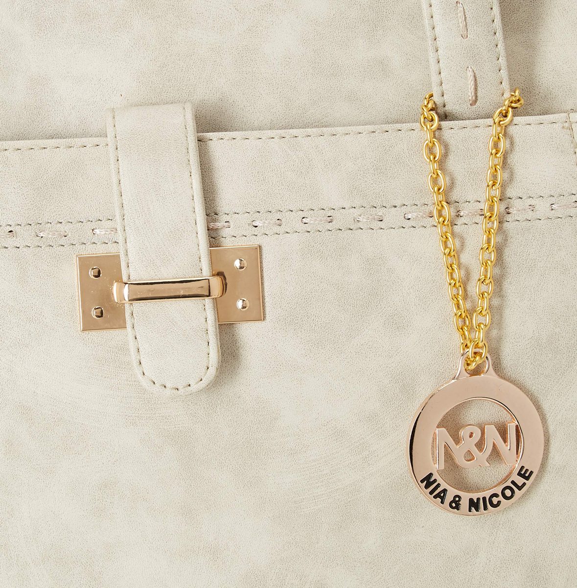 Nia & Nicole Women's Handbag (Cream)