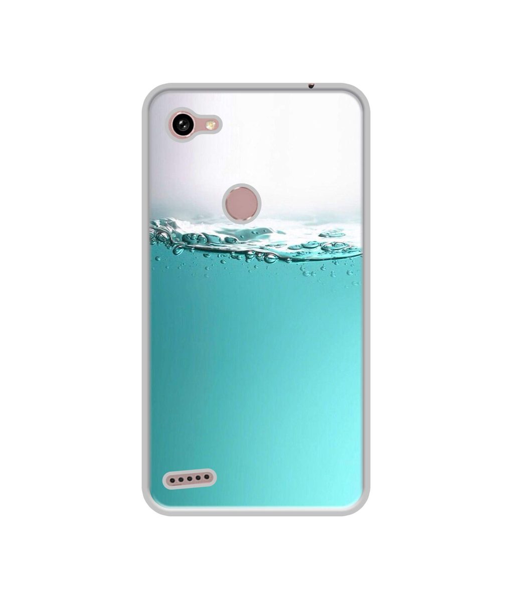 Amazon Brand - Solimo Designer Half Fill UV Printed Soft Back Case Mobile Cover for Spice F302