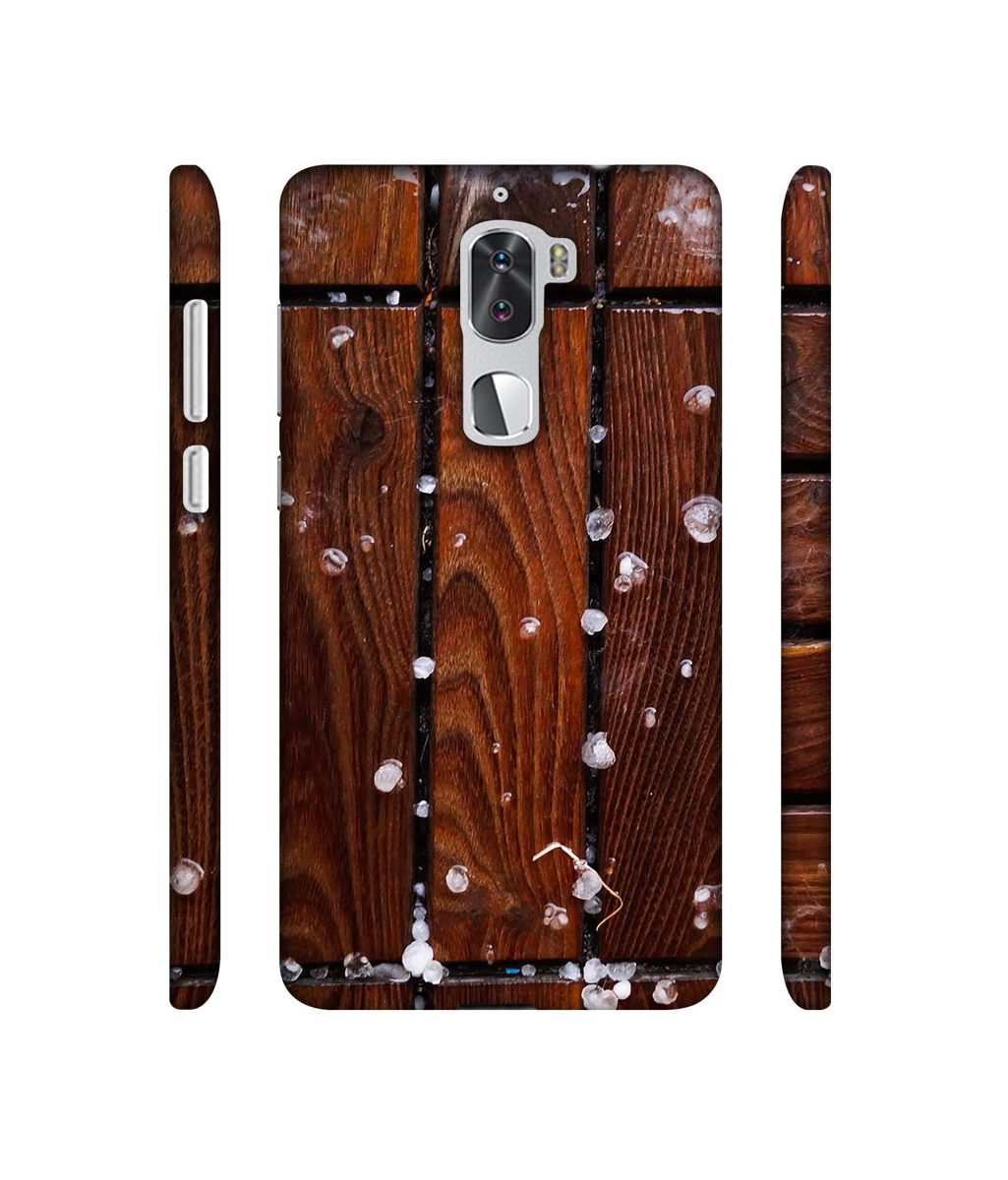Amazon Brand - Solimo Designer Wood with Snow 3D Printed Hard Back Case Mobile Cover for Coolpad Cool1 Dual