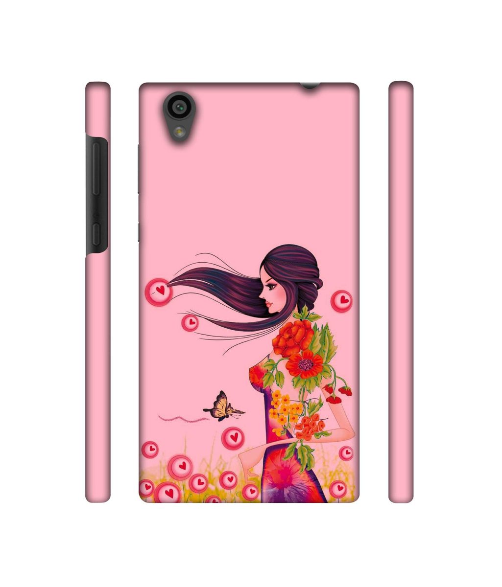 Amazon Brand - Solimo Designer Lady Vector Pattern 3D Printed Hard Back Case Mobile Cover for Sony Xperia L1