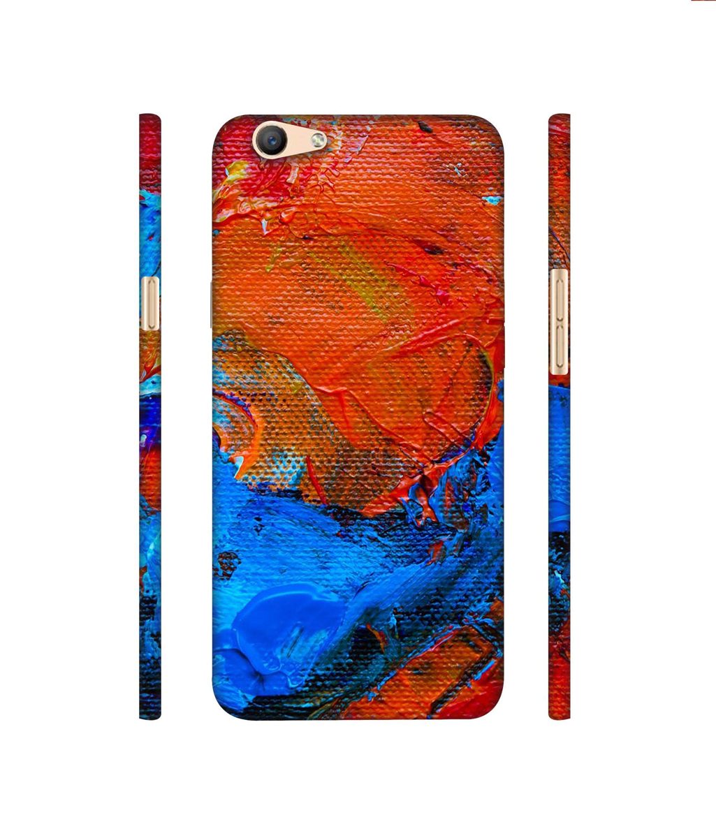 Amazon Brand - Solimo Designer Wax Color On Canvas 3D Printed Hard Back Case Mobile Cover for Oppo F1s
