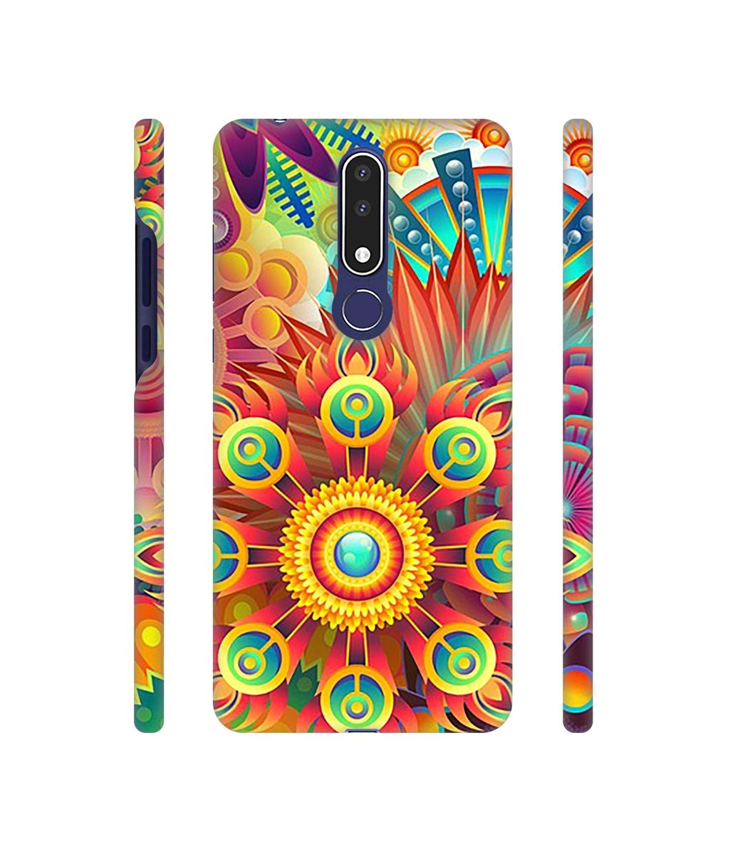 Amazon Brand - Solimo Designer Rangoli 3D Printed Hard Back Case Mobile Cover for Nokia 3.1 Plus