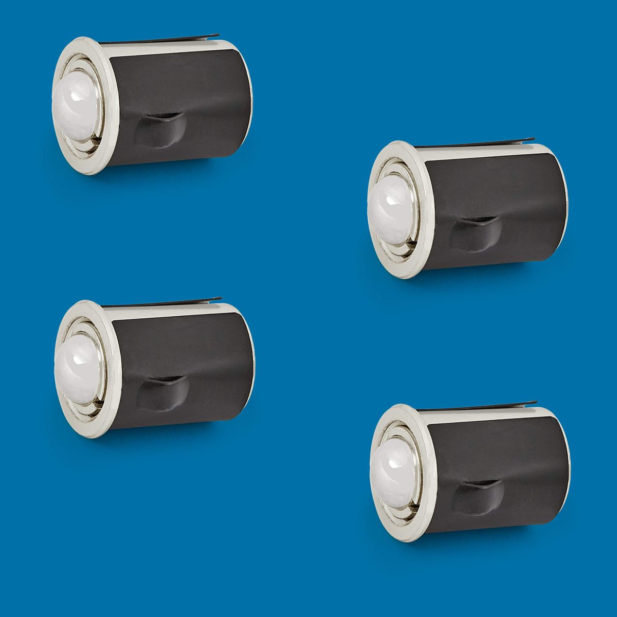 AmazonCommercial Ball Catch Door Hardware, Satin Nickel Finish, 4-Pack