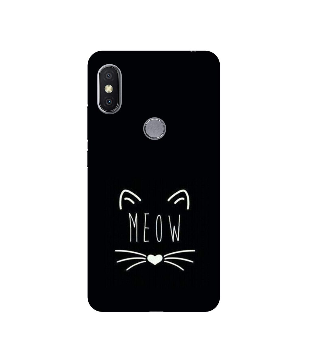 Amazon Brand - Solimo Designer Meow UV Printed Soft Back Case Mobile Cover for Mi Redmi Y2
