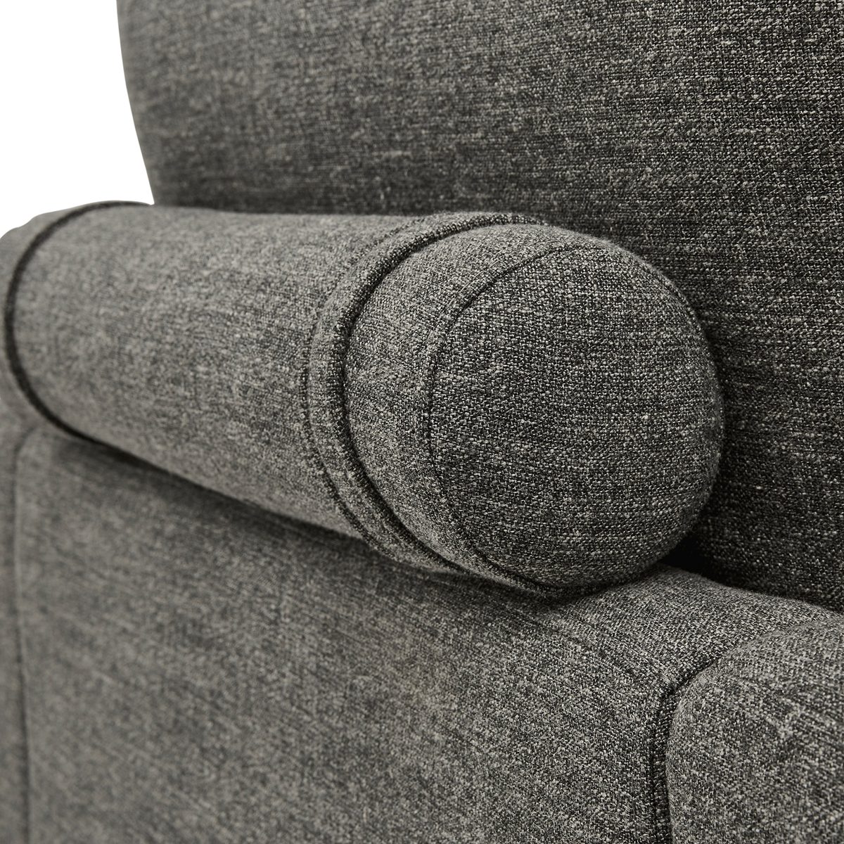 Amazon Brand – Rivet Cove Modern Tufted Accent Chair with Tapered Legs, Mid-Century, 32.7"W, Dark Grey