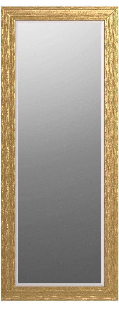 Stone & Beam Classic Rectangular Flat Frame Mirror, 80"H, Gold Finish
