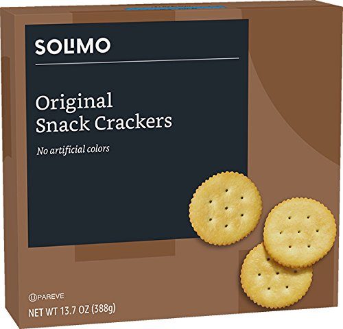 Amazon Brand - Solimo Snack Crackers, Original Flavor, 13.7 ounce