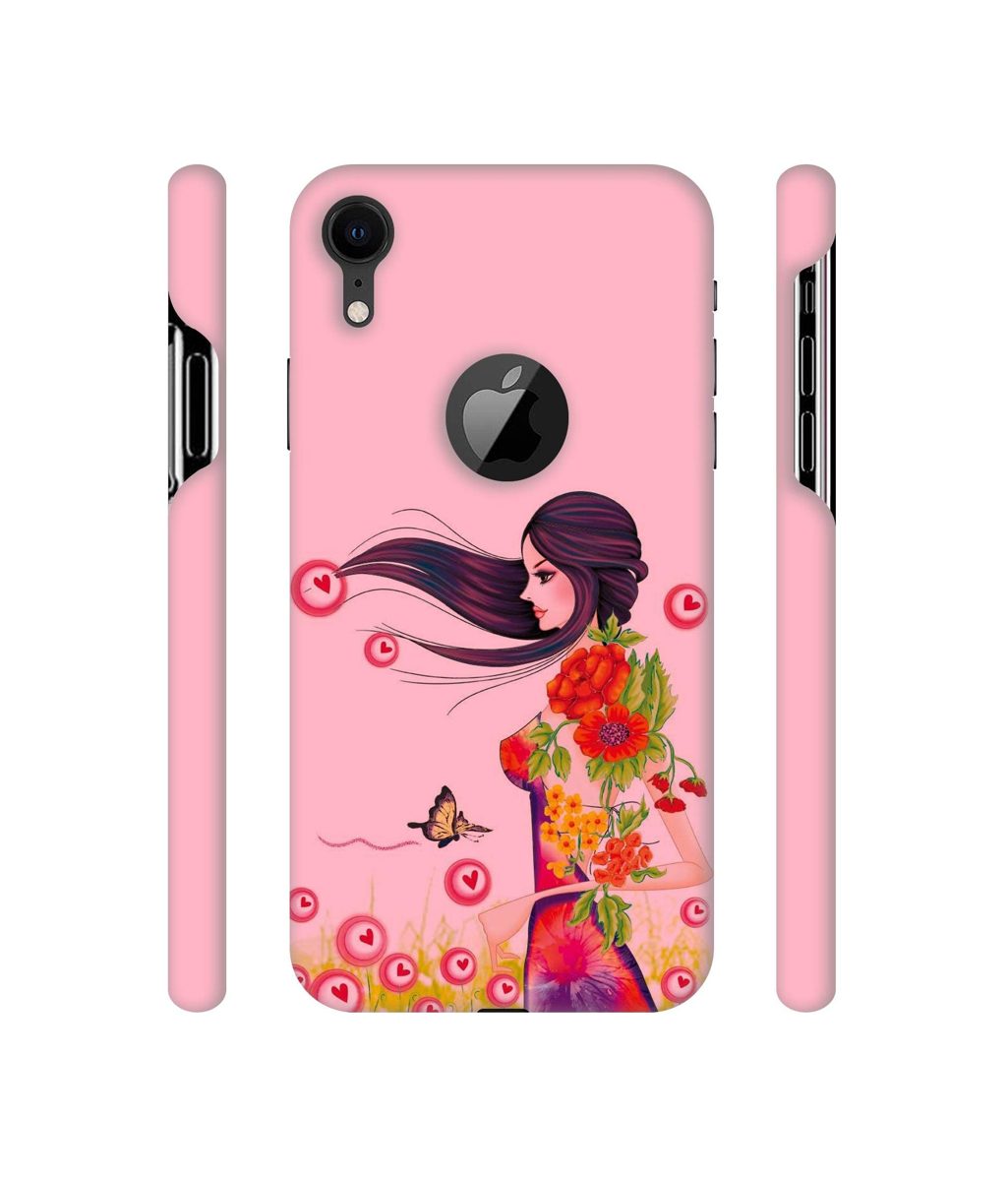 Amazon Brand - Solimo Designer Lady Vector Pattern 3D Printed Hard Back Case Mobile Cover for Apple iPhone XR (Logo Cut)