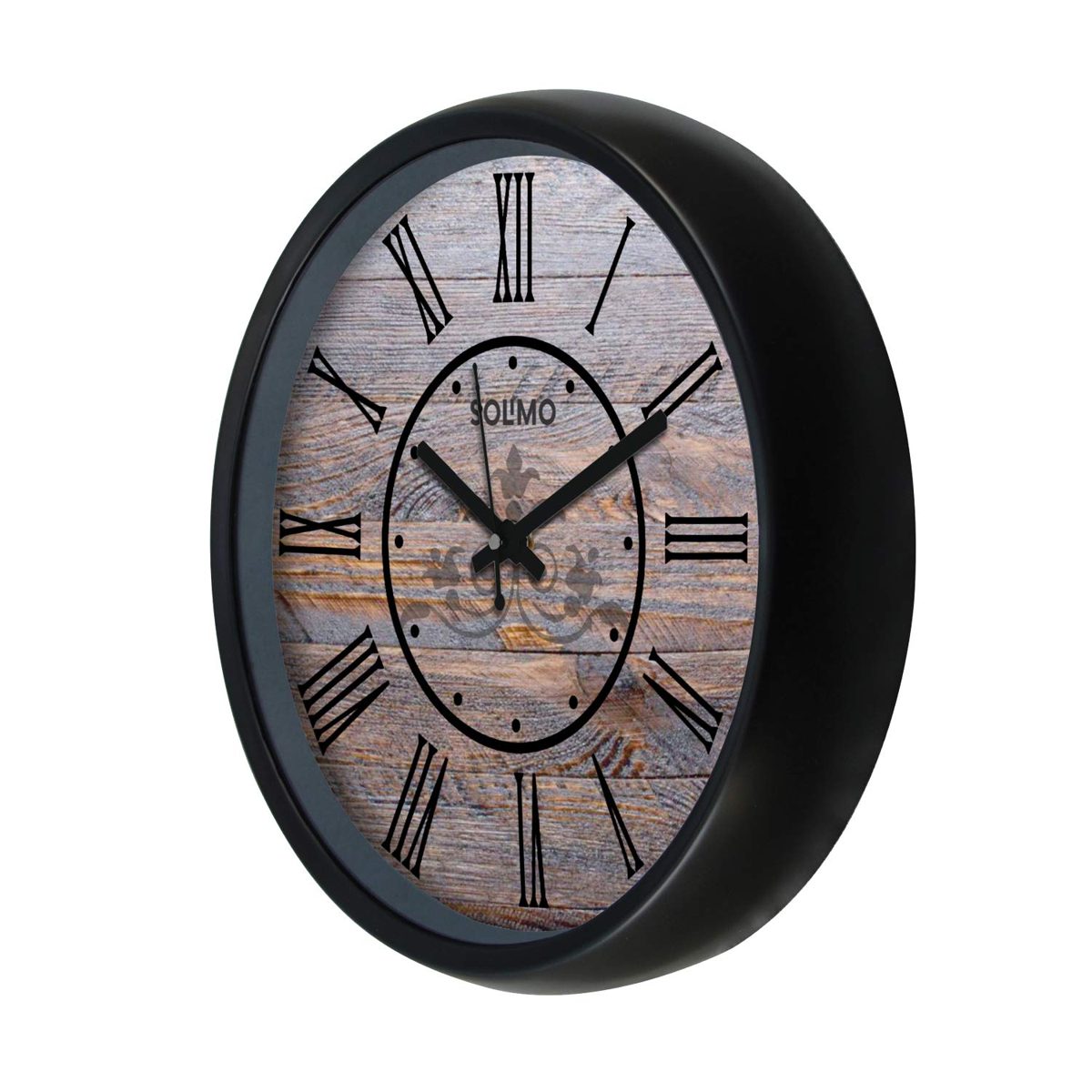 Amazon Brand - Solimo 12-inch Wall Clock - Star Gazer (Silent Movement)