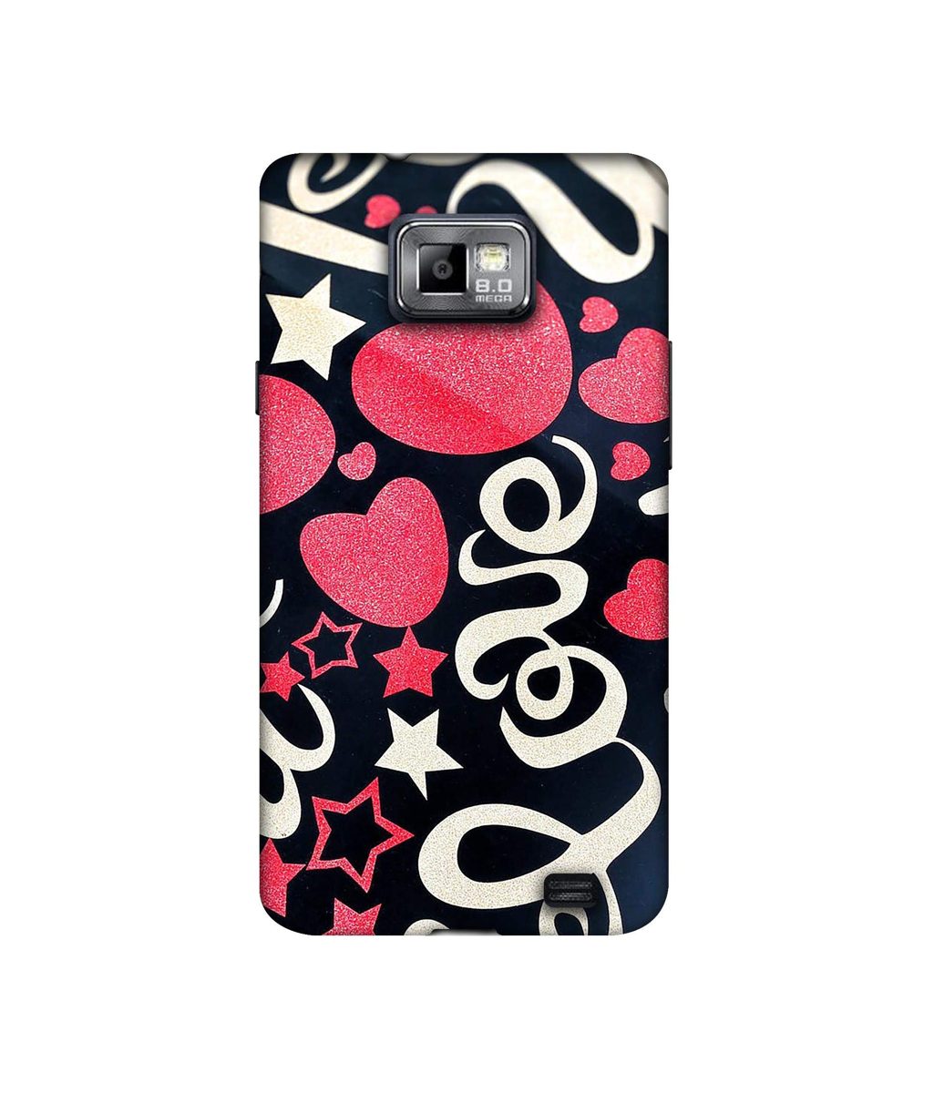 Amazon Brand - Solimo Designer Love You 3D Printed Hard Back Case Mobile Cover for Samsung Galaxy S2
