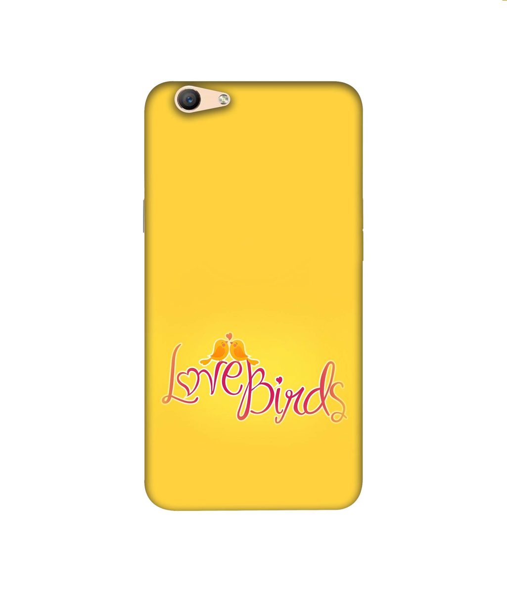 Amazon Brand - Solimo Designer Love Birds 3D Printed Hard Back Case Mobile Cover for Oppo F1s