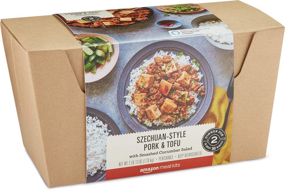 AMAZON Szechuan-Style Pork & Tofu with Smashed Cucumber Salad, 45 OZ