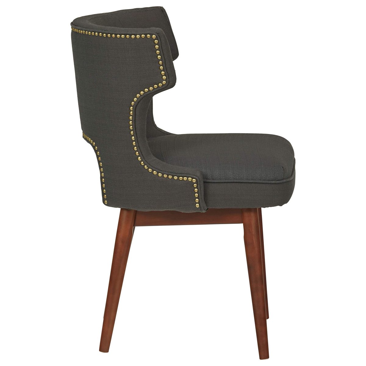 Amazon Brand – Stone & Beam Mid-Century Chair, 23.6"W, Charcoal
