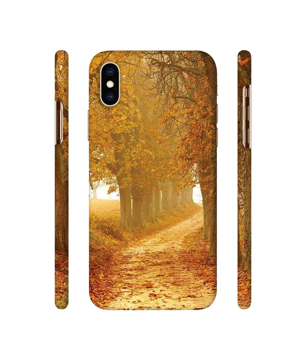 Amazon Brand - Solimo Designer Autumn Scene 3D Printed Hard Back Case Mobile Cover for Apple iPhone Xs Max