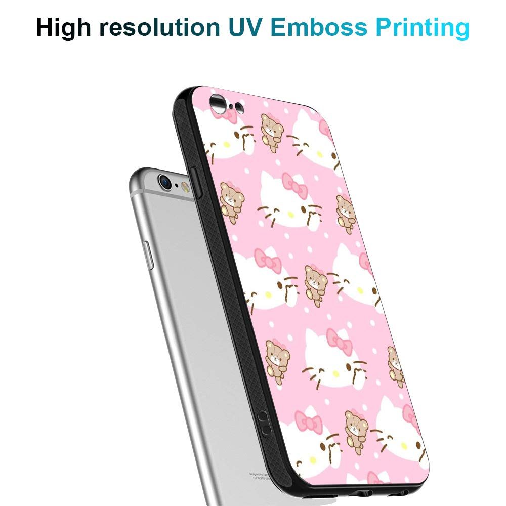 Amazon Brand - Solimo Designer Pink Kitty Printed Hard Back Case Mobile Cover for Apple iPhone 6S / 6 (D1227)
