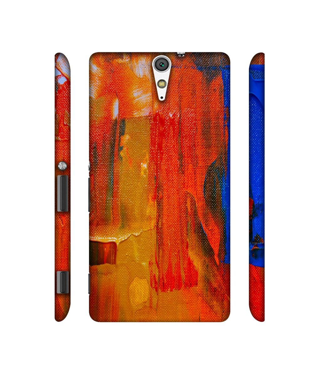 Amazon Brand - Solimo Designer Orange Canvas 3D Printed Hard Back Case Mobile Cover for Sony Xperia C5 Ultra Dual