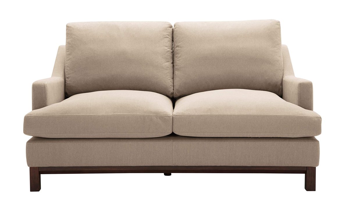 Amazon Brand – Stone & Beam Genesse Loveseat Sofa Couch, 64"W, Fawn