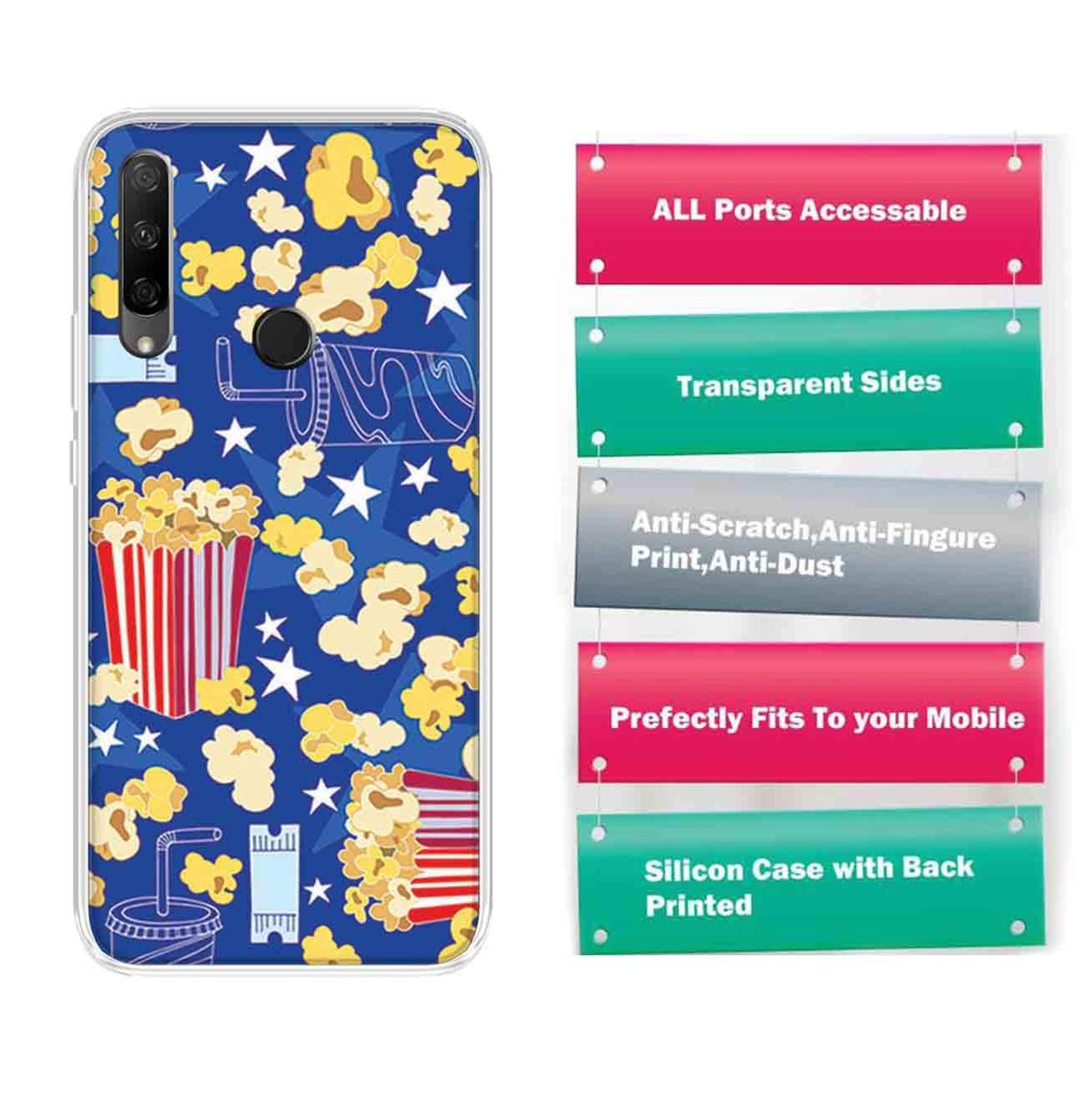 Amazon Brand - Solimo Designer Multicolor Movie Pattern Printed Soft Back Case Mobile Cover for Huawei Honor 9X