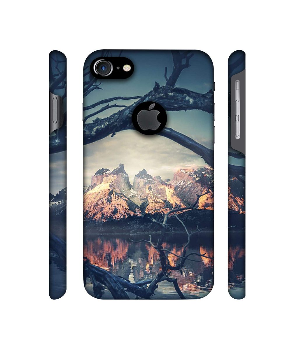 Amazon Brand - Solimo Designer Tree Reflextion 3D Printed Hard Back Case Mobile Cover for Apple iPhone 7 (with Logo Cut)