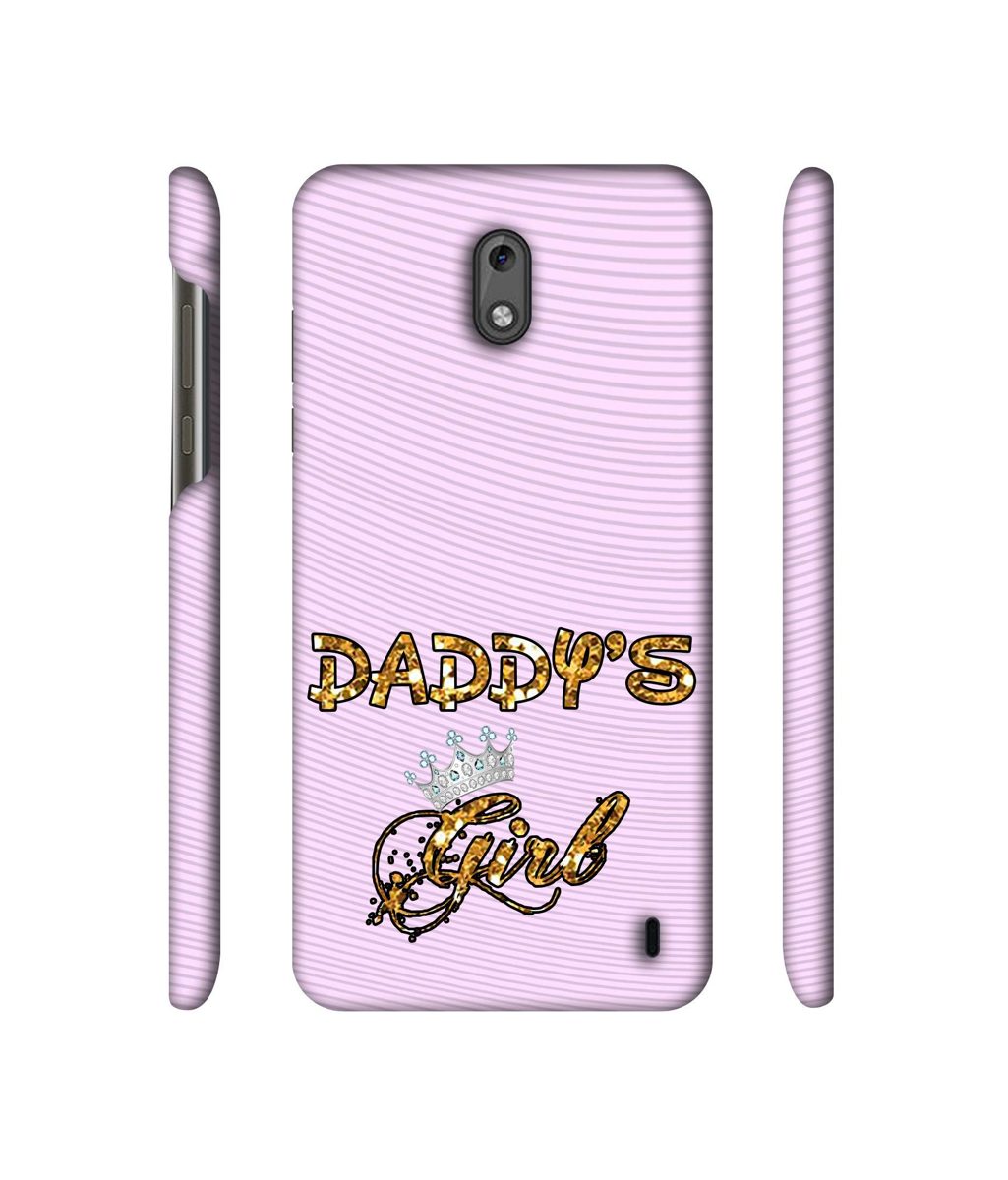Amazon Brand - Solimo Designer Daddy's Girl in Glitter Pattern 3D Printed Hard Back Case Mobile Cover for Nokia 2