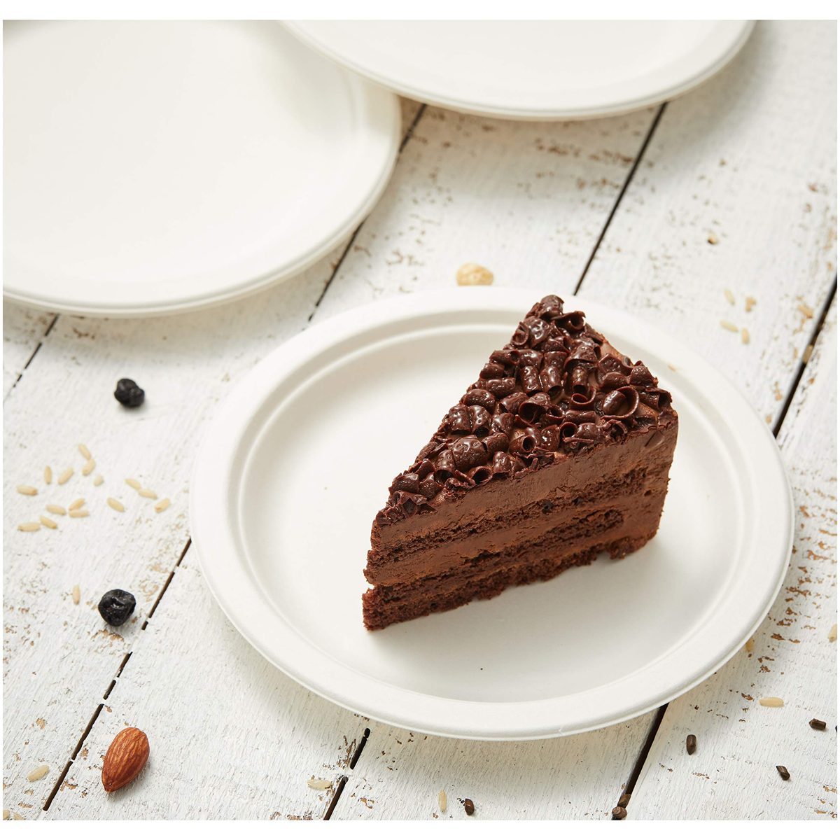 AmazonBasics Compostable Plates, 7-Inches, Pack of 500