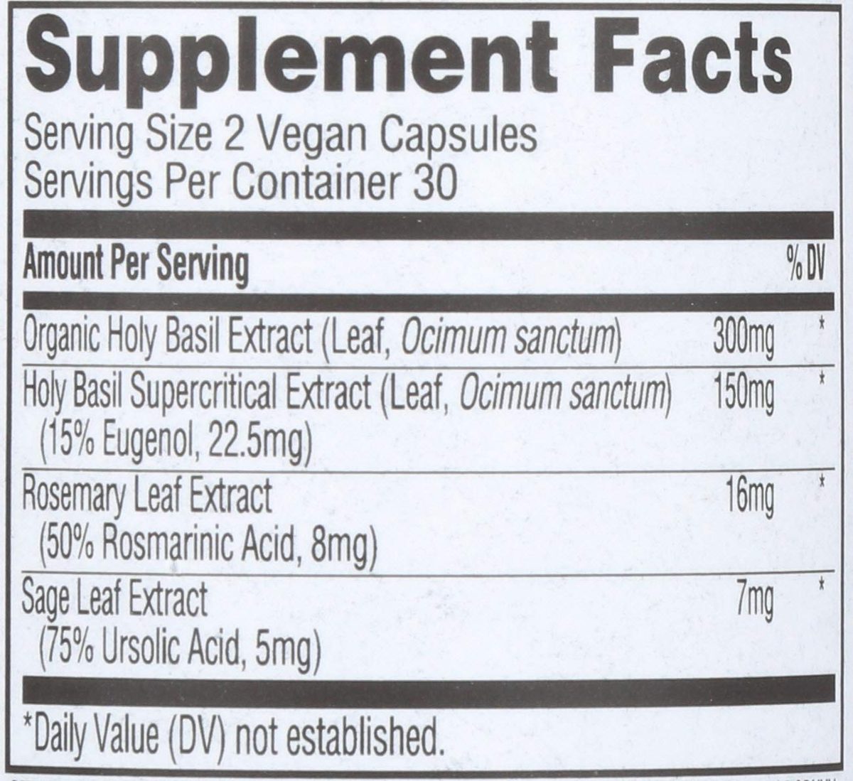 Whole Foods Market, Holy Basil Liquid Caps, 60 ct