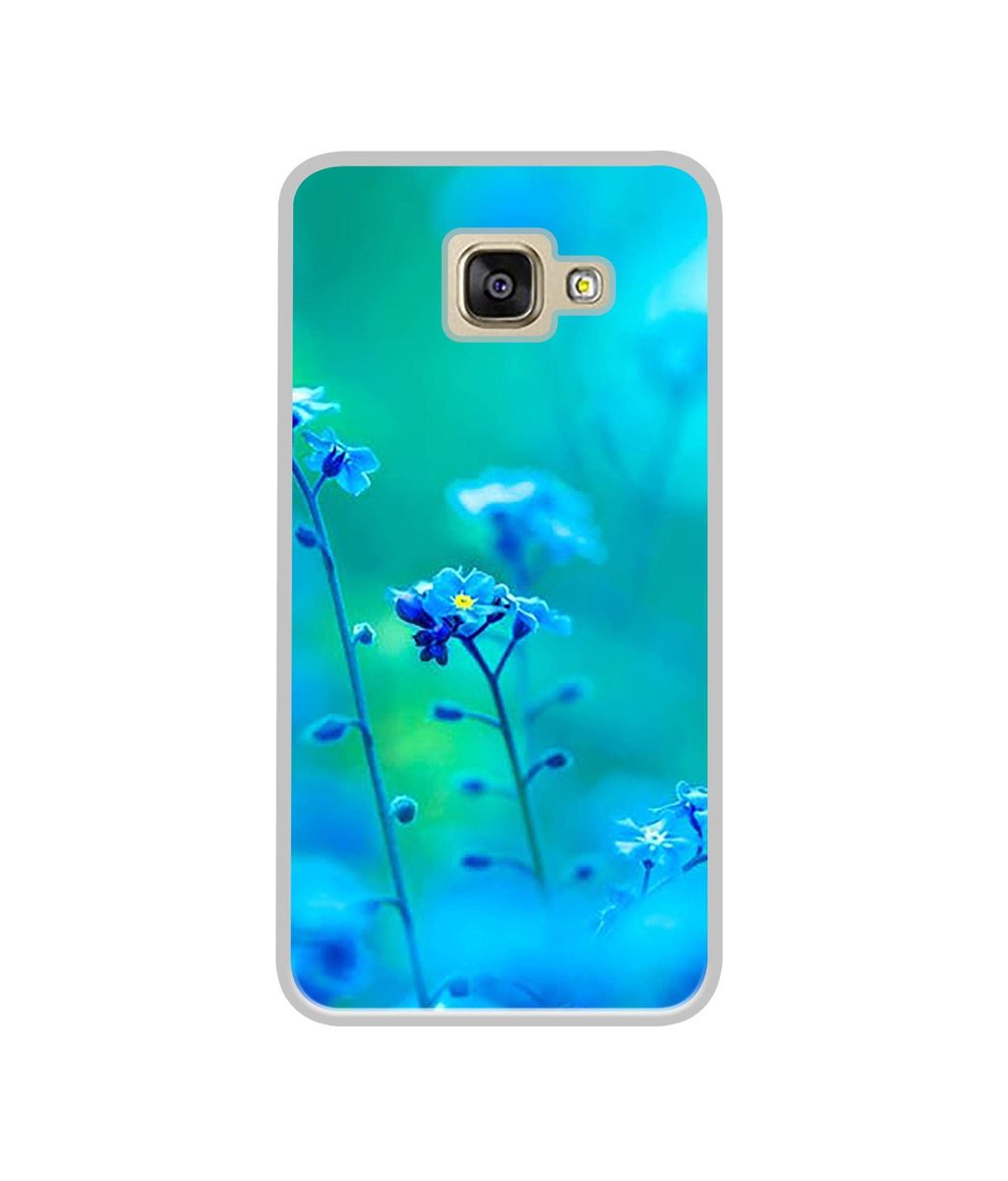 Amazon Brand - Solimo Designer Blue Flower UV Printed Soft Back Case Mobile Cover for Samsung Galaxy A5 (2016)