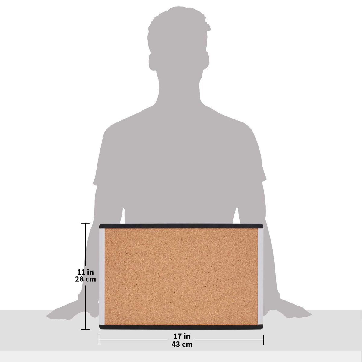 AmazonBasics Cork Board, 11 x 17 Inch, 6 Pack