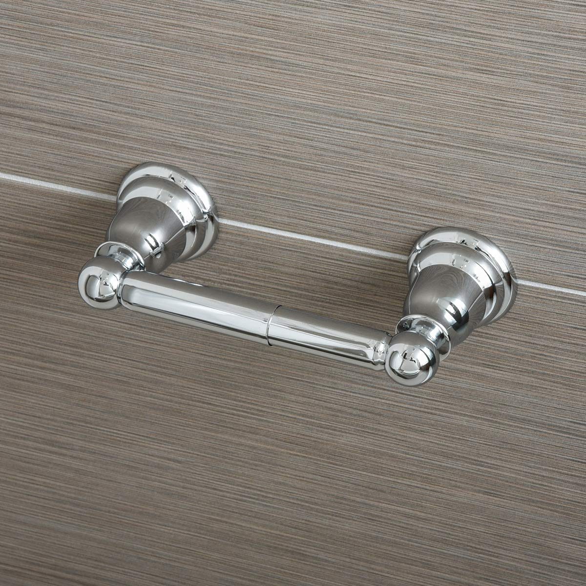 AmazonBasics Classic Toilet Paper Holder, Polished Chrome