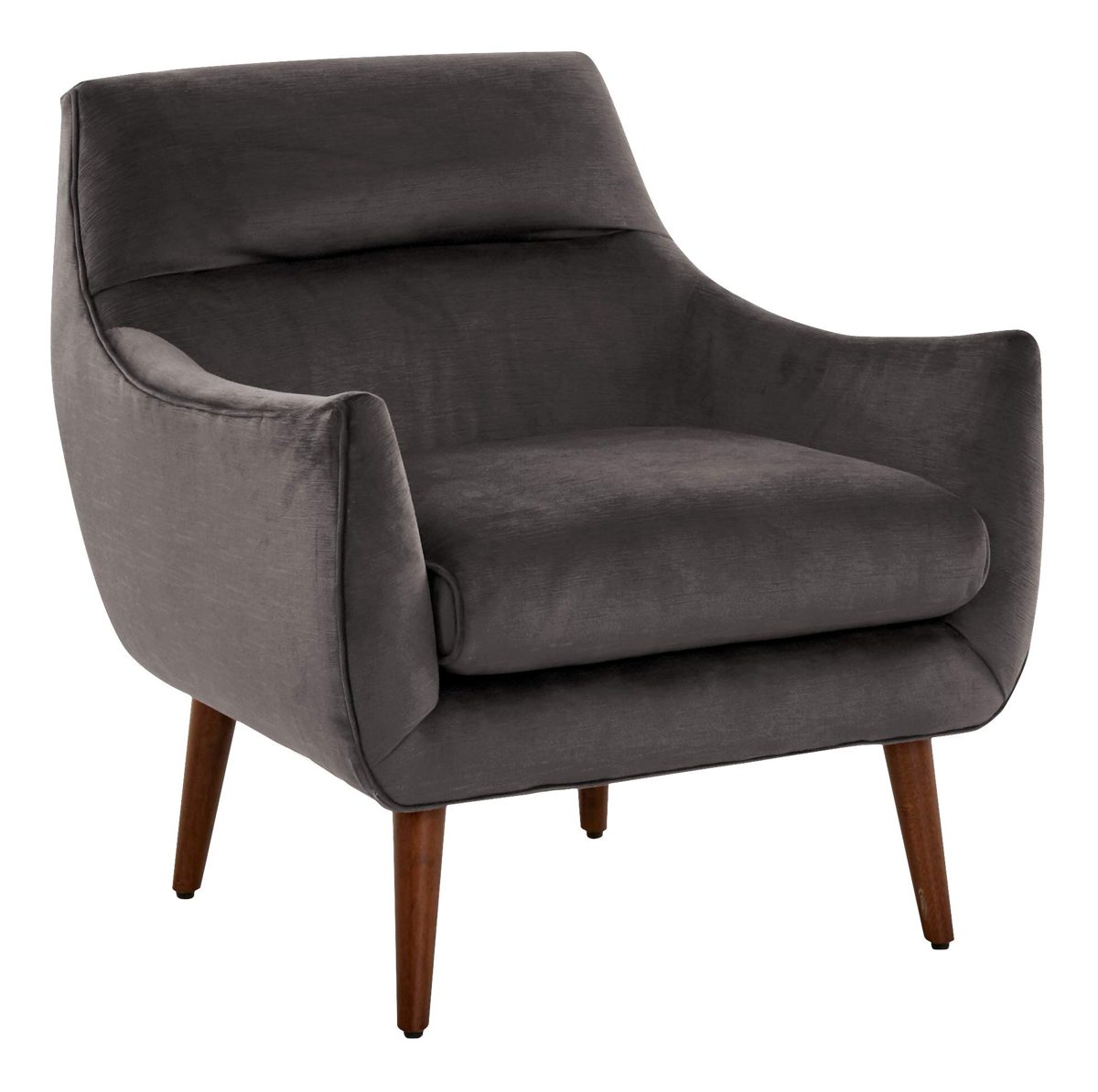 Amazon Brand – Rivet Theresa Modern Upholstered Accent Chair, 30"W, Charcoal