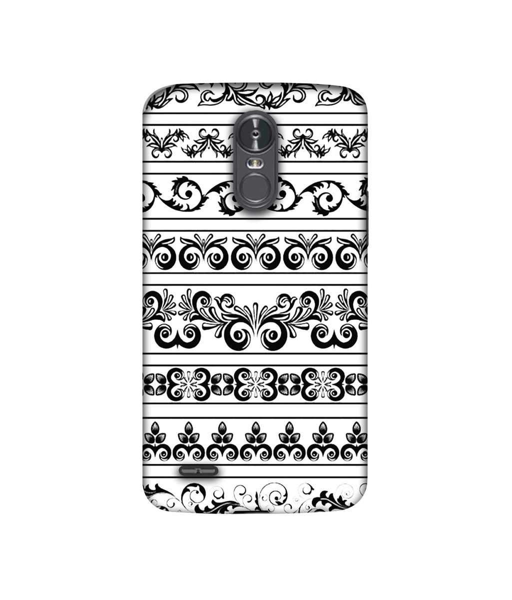Amazon Brand - Solimo Designer Black Multi Patterns 3D Printed Hard Back Case Mobile Cover for LG Stylus 3