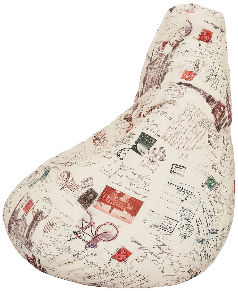 AmazonBrand - Amazon Brand - Solimo Parisian Dreams XL Bean Bag Cover Without Beans
