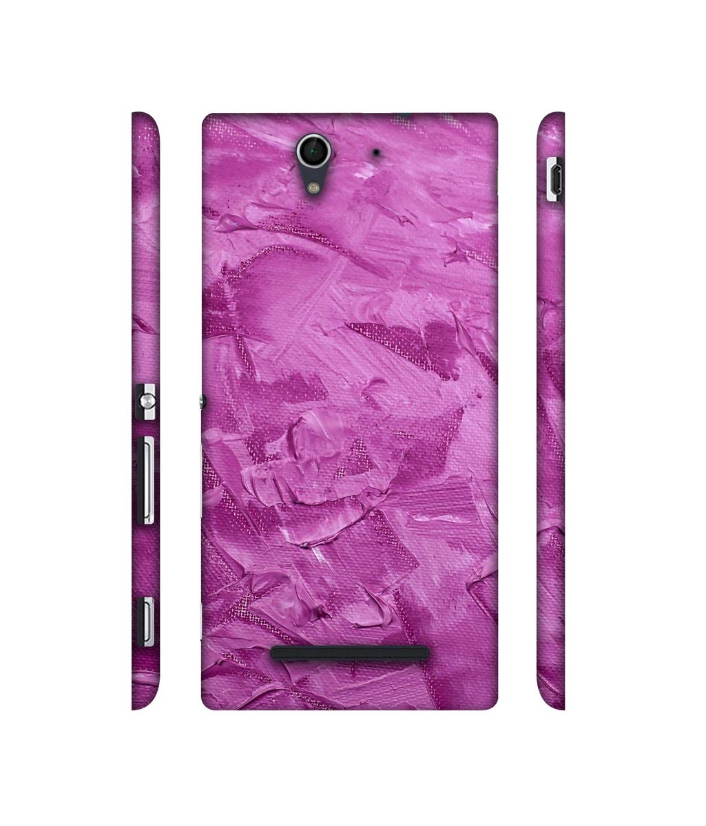 Amazon Brand - Solimo Designer Pink Paint 3D Printed Hard Back Case Mobile Cover for Sony Xperia C3 Dual