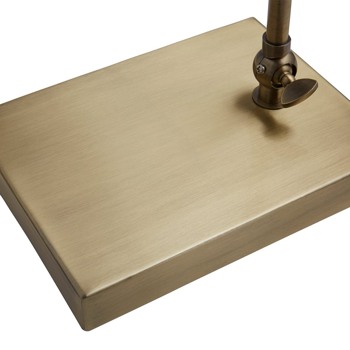 Stone & Beam Vintage Task Table Desk Lamp with LED Light Bulb - 6.5 x 10 x 14 Inches, Antique Brass