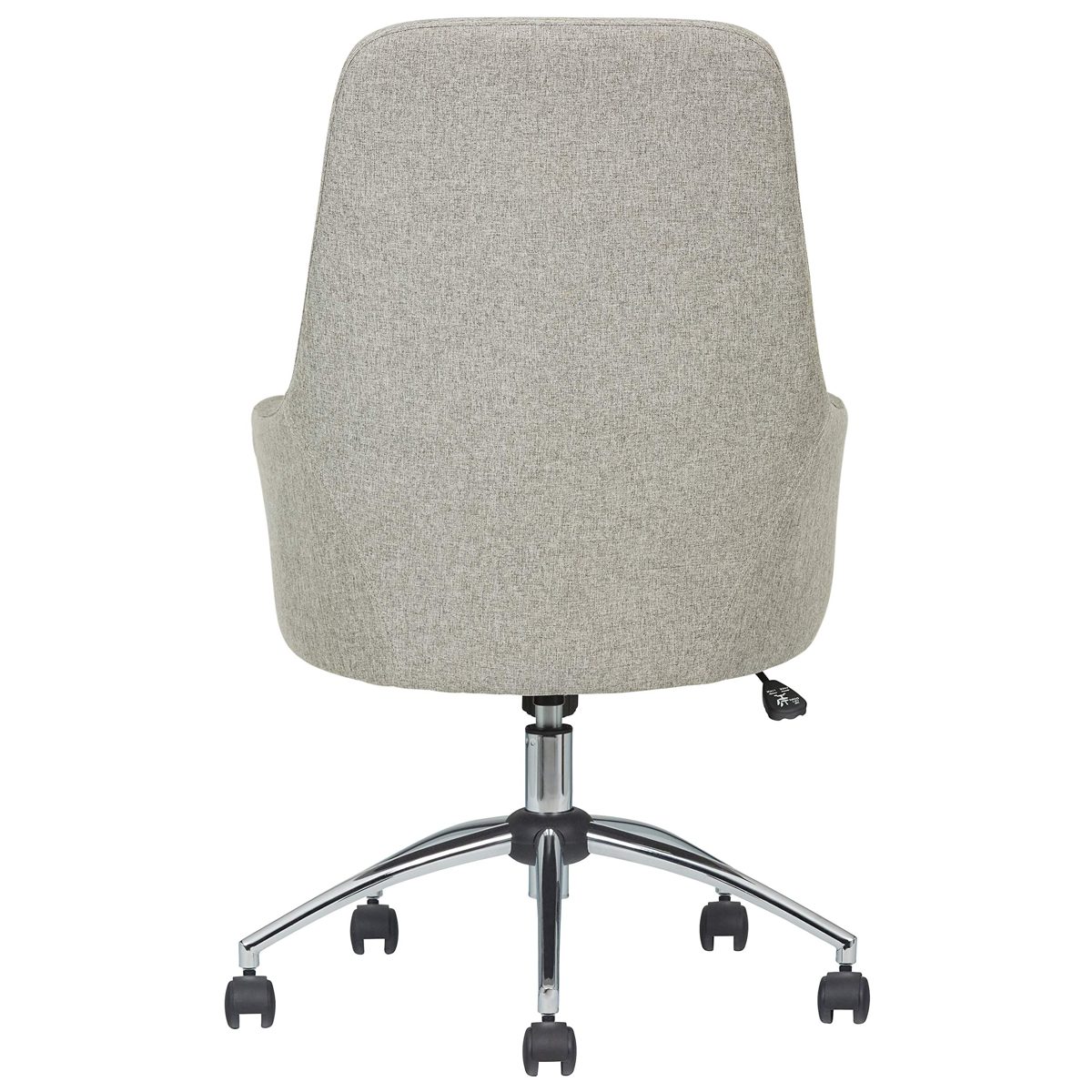 Stone & Beam Modern Upholstered High-Back Swivel Office Chair, 25.2"W, Gray