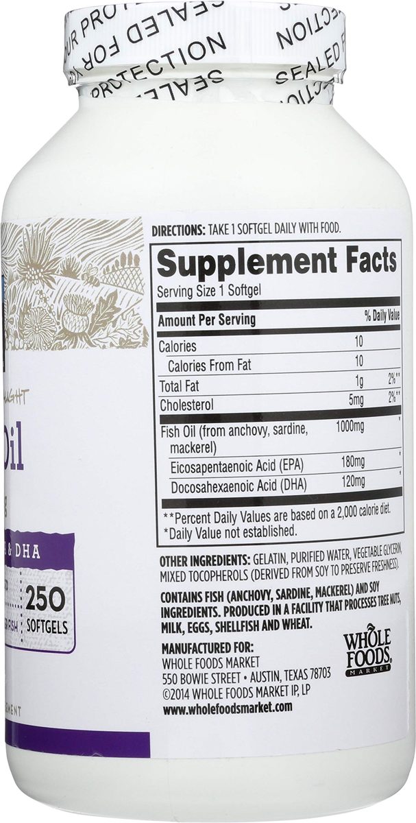 365 Everyday Value, Fish Oil, 250 ct