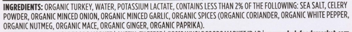 365 Everyday Value, Organic Uncured Turkey Hot Dogs (6 units), 12 oz